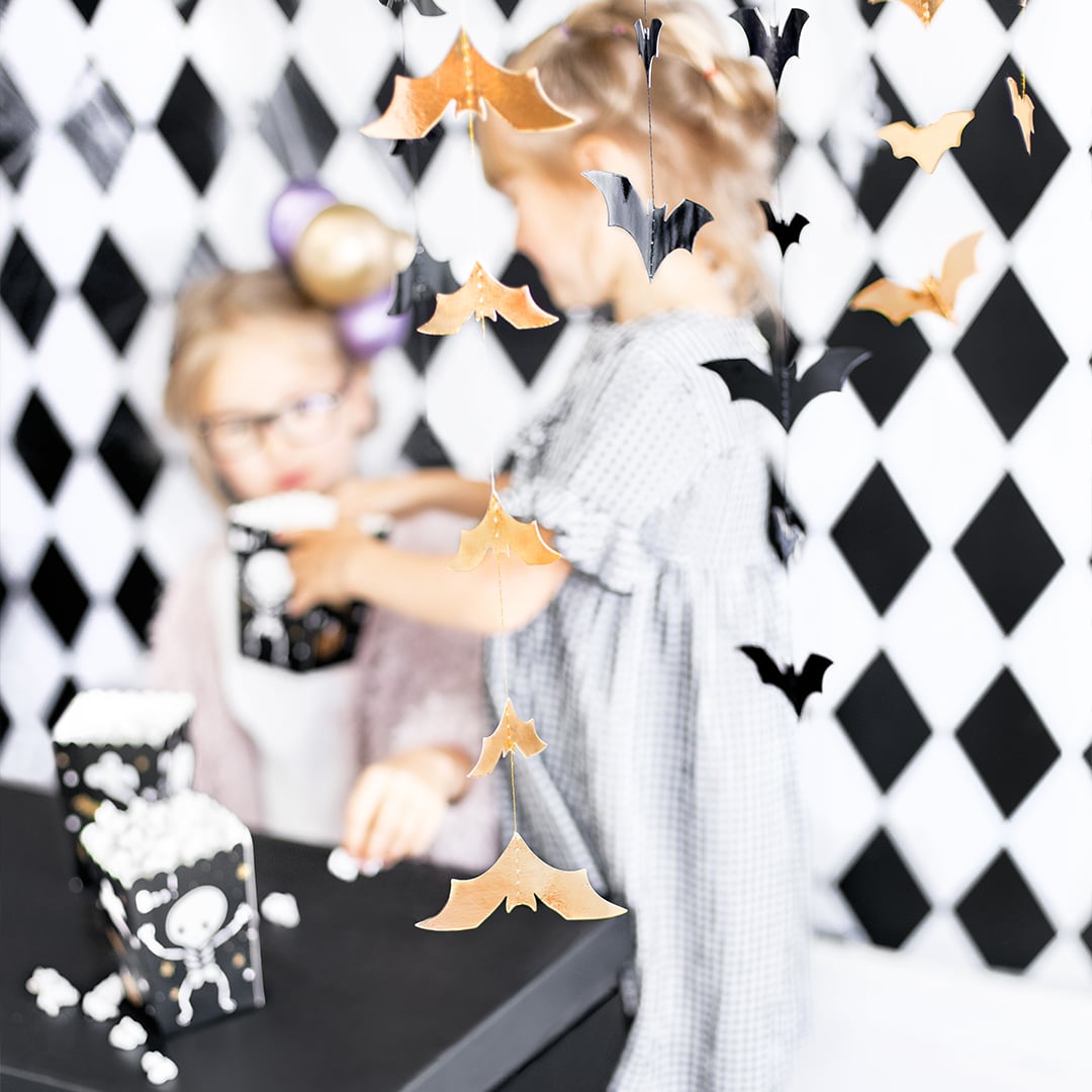 Black Bats Halloween Paper Garland Hanging Decoration 1.5m View 6