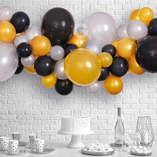 Black Bio Latex Balloons 48cm / 19 in - Pack of 25 Product Gallery Image