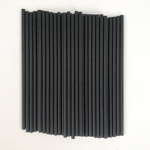 Black Biodegradable Paper Straws - Pack of 50 Product Image