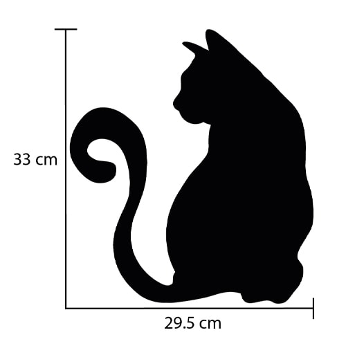 Black Cat Shaped Acrylic Halloween Grazing Board 33cm Product Gallery Image