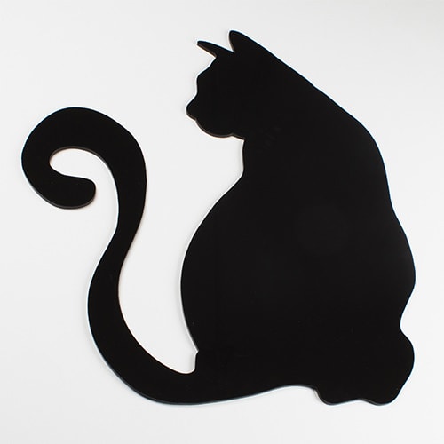 Black Cat Shaped Halloween Acrylic Grazing Board 33cm Product Gallery Image