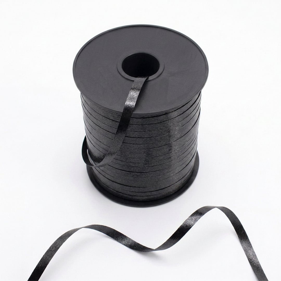 Midnight Black Curling Ribbon 546 yd / 500m