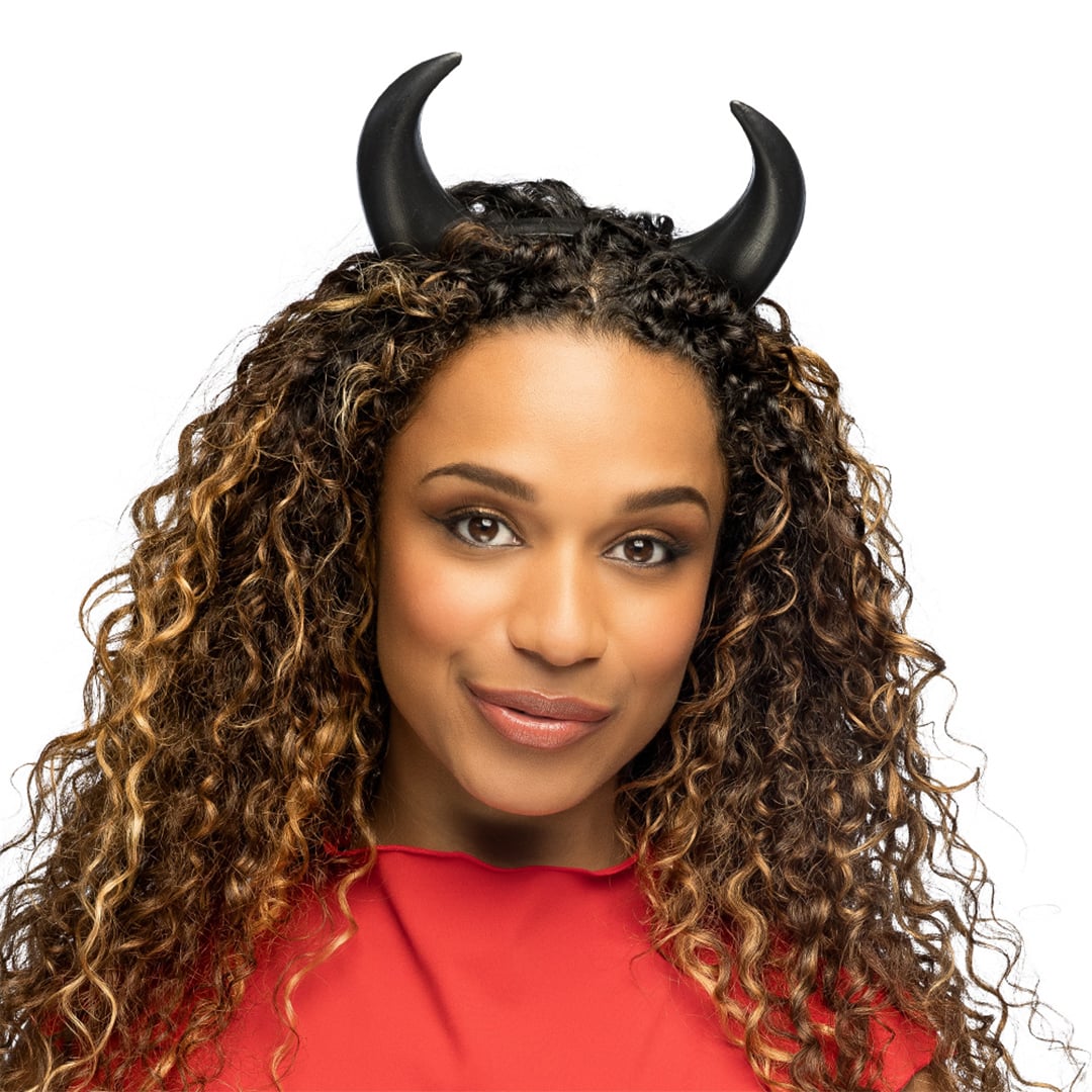 Black Devil Horns Halloween Headband Fancy Dress Accessory