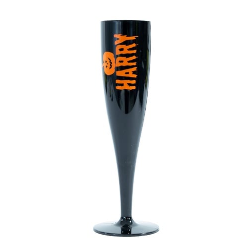 Personalised Black Halloween Plastic Flute