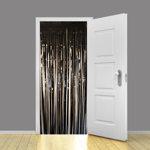 Black Foil Door Curtain Backdrop 92cm x 244cm - Pack of 25 Product Gallery Image