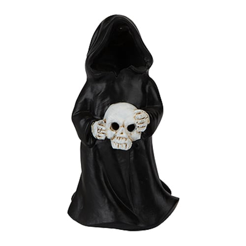 Black Grim Reaper LED Light Up Halloween Ornament Decoration Product Image
