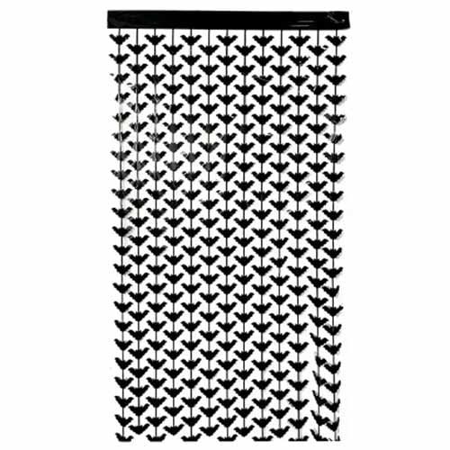 Black Bat Plastic Fringe Curtain Halloween Backdrop 2m x 98cm Product Gallery Image
