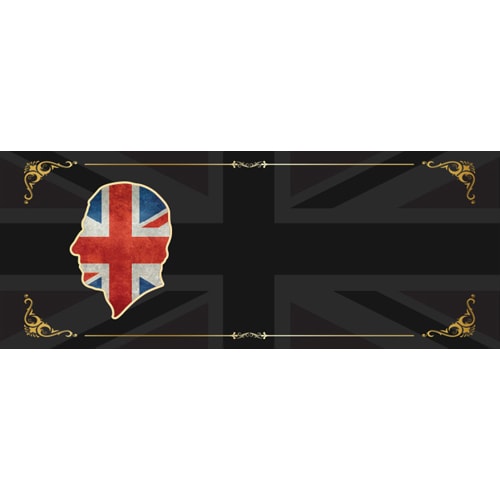Black Long Live The King Design Union Jack Large Personalised Banner – 10ft x 4ft
