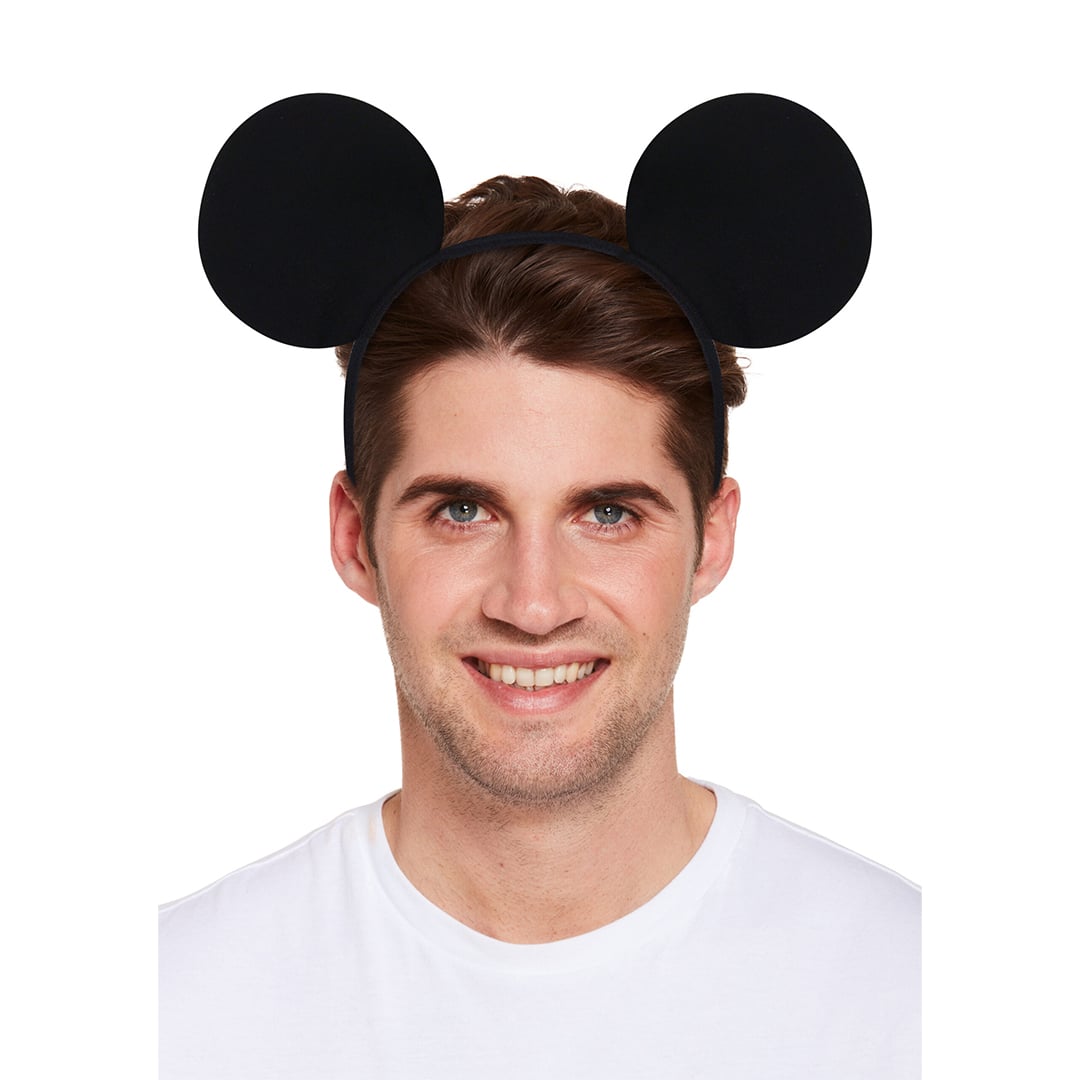 Black Mouse Ears Headband Fancy Dress Accessory