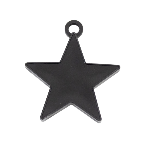 Black Plastic Star Shaped Balloon Weight 8g