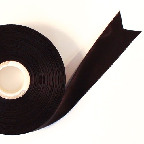 Black Satin Faced Ribbon Reel 38mm x 50m Product Image