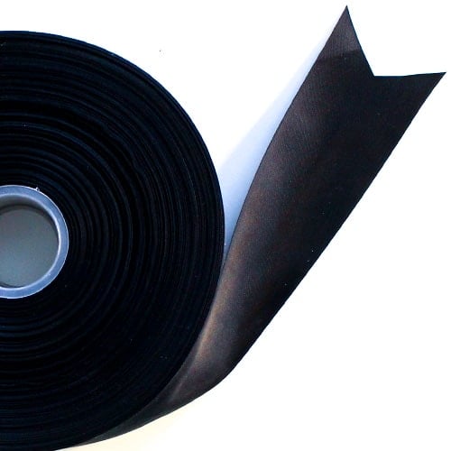 Black Satin Faced Ribbon Reel 45mm x 91m Product Image