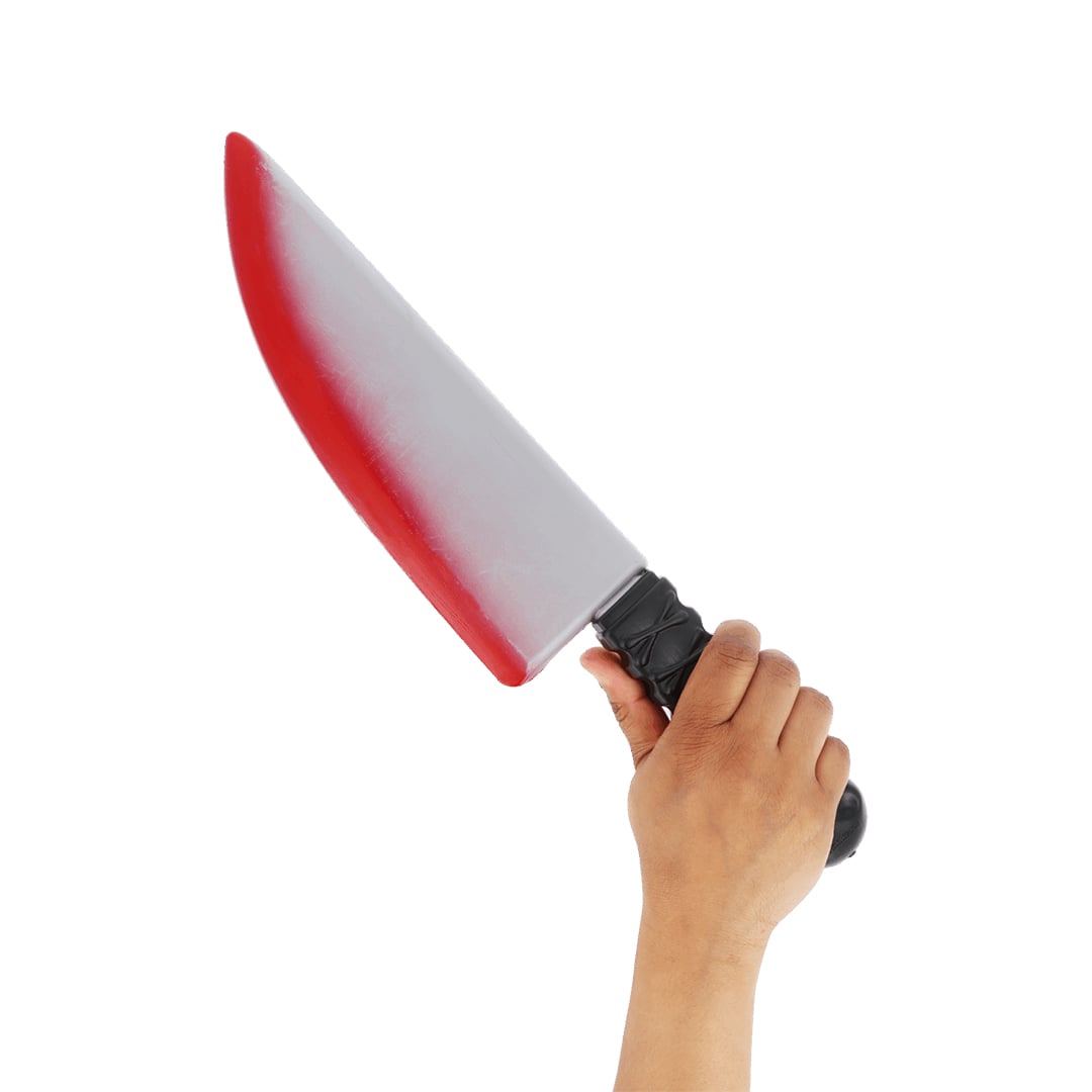 Blooded Plastic Knife Halloween Prop 38cm View 3