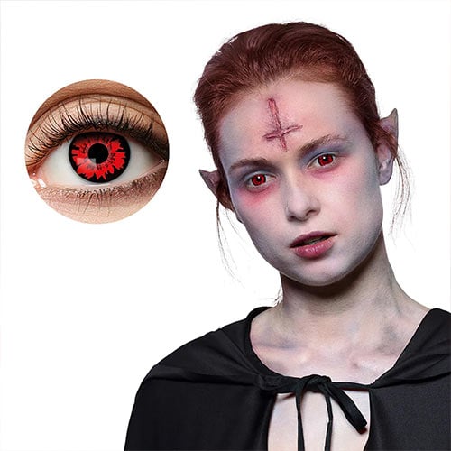 Bloodsucker Vampire Halloween Contact Lenses Product Gallery Image