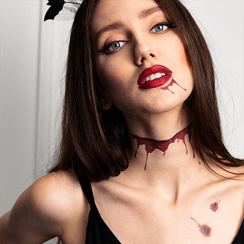 Bloody Scars Halloween Temporary Tattoo Sheet - Pack of 13 Product Gallery Image