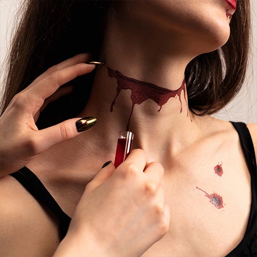 Bloody Scars Halloween Temporary Tattoo Sheet - Pack of 13 Product Gallery Image
