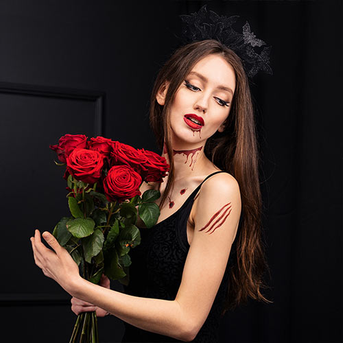 Bloody Scars Halloween Temporary Tattoo Sheet - Pack of 13 Product Gallery Image