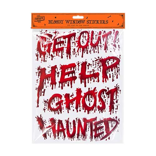 Bloody Words Halloween Window Stickers Product Image