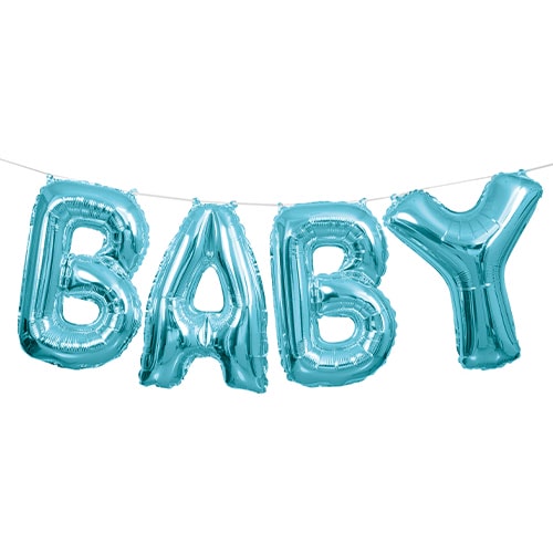 Blue Baby Air Fill Foil Balloon Kit 35cm Product Image