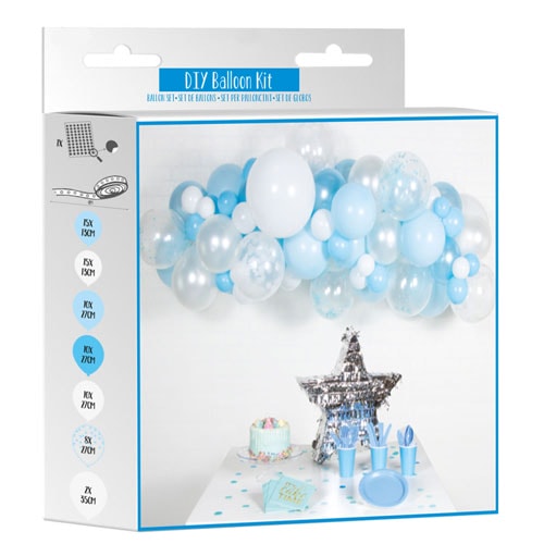 Blue DIY Garland Balloon Arch Kit Product Gallery Image