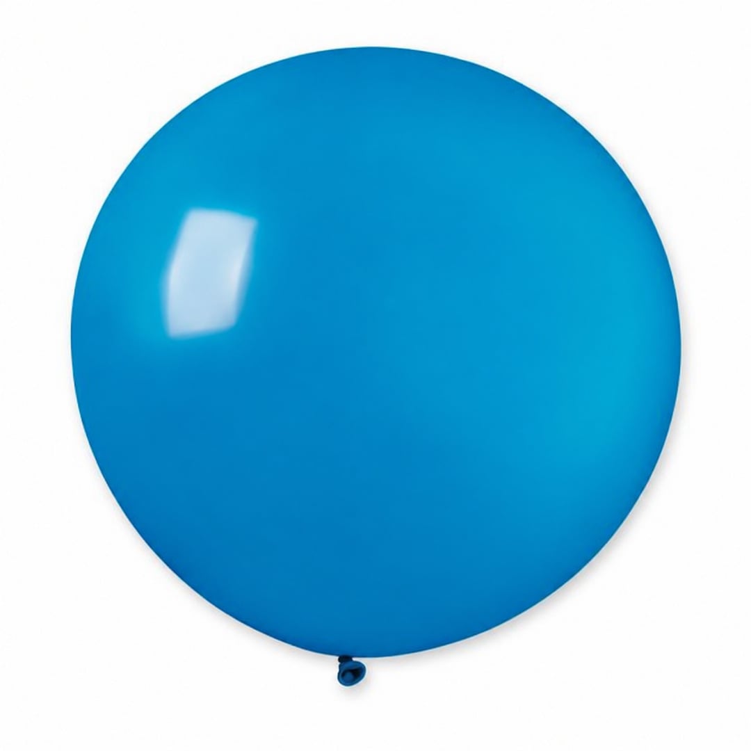 Blue Jumbo Latex Balloon 79cm / 31 in - Single