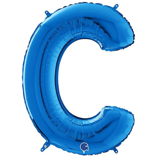 Blue Letter C Helium Foil Giant Balloon 66cm / 26 in Product Image