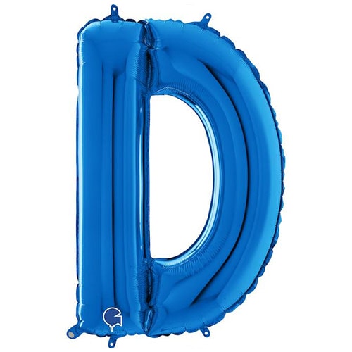 Blue Letter D Helium Foil Giant Balloon 66cm / 26 in Product Image