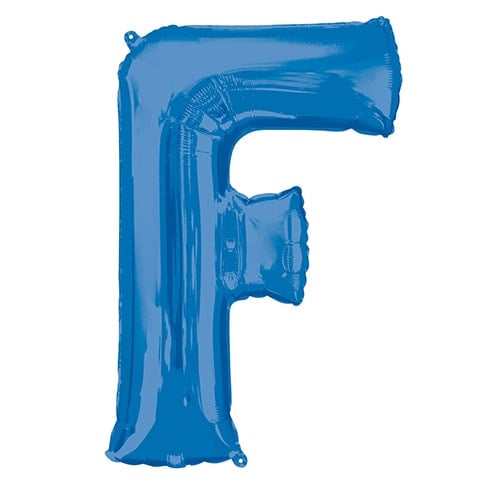 Blue Letter F Air Fill Foil Balloon 40cm / 16 in Product Image