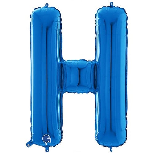 Blue Letter H Helium Foil Giant Balloon 66cm / 26 in Product Image