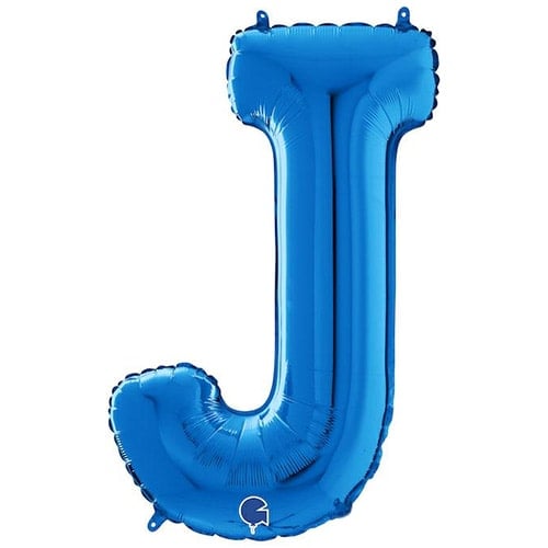 Blue Letter J Helium Foil Giant Balloon 66cm / 26 in Product Image