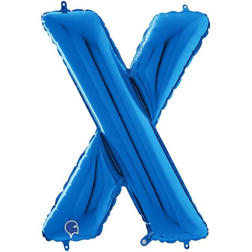 Blue Letter X Helium Foil Giant Balloon 66cm / 26 in Product Image