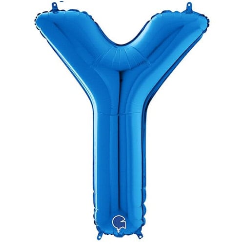 Blue Letter Y Helium Foil Giant Balloon 66cm / 26 in Product Image