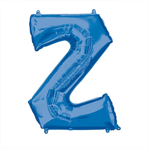 Blue Letter Z Air Fill Foil Balloon 40cm / 16 in Product Image