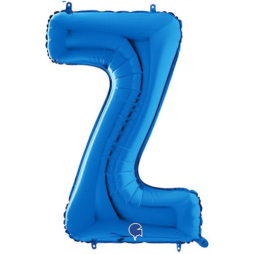 Blue Letter Z Helium Foil Giant Balloon 66cm / 26 in Product Image