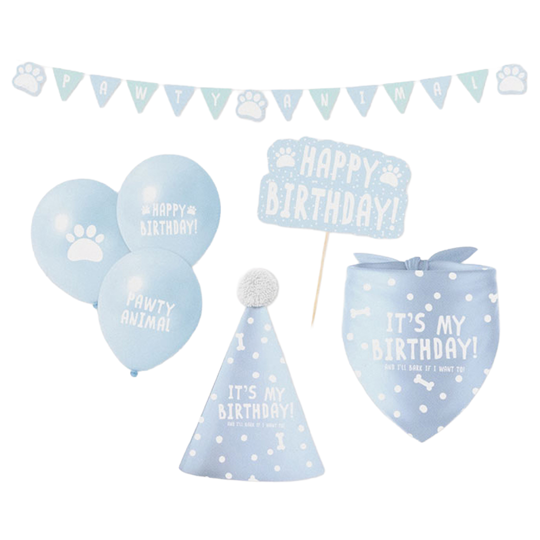 Blue Pet Cat & Dog Birthday Kit