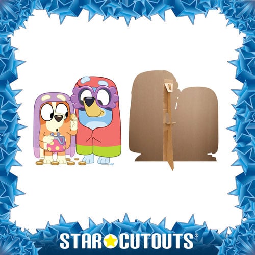 Bluey and Bingo Dressed as Grannies Star Mini Cardboard Cutout 91cm Product Gallery Image