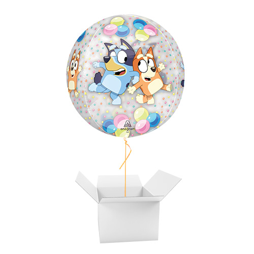 Bluey and Bingo Orbz Foil Helium Balloon - Inflated Balloon in a Box Product Gallery Image