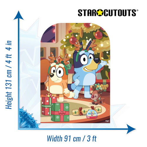 Bluey Christmas Stand In Cardboard Cutout 131cm Product Gallery Image