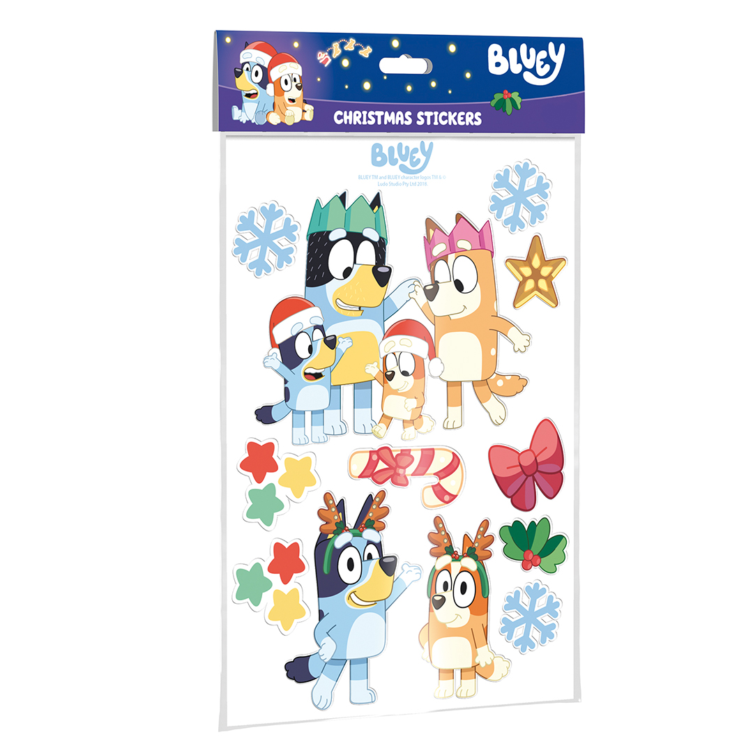 Bluey Christmas Stickers