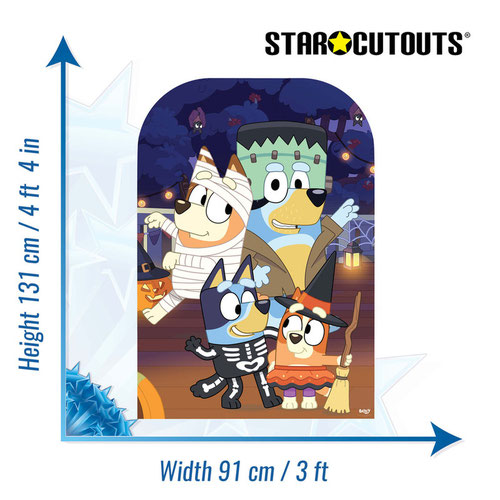 Bluey Halloween Stand In Cardboard Cutout 131cm Product Gallery Image