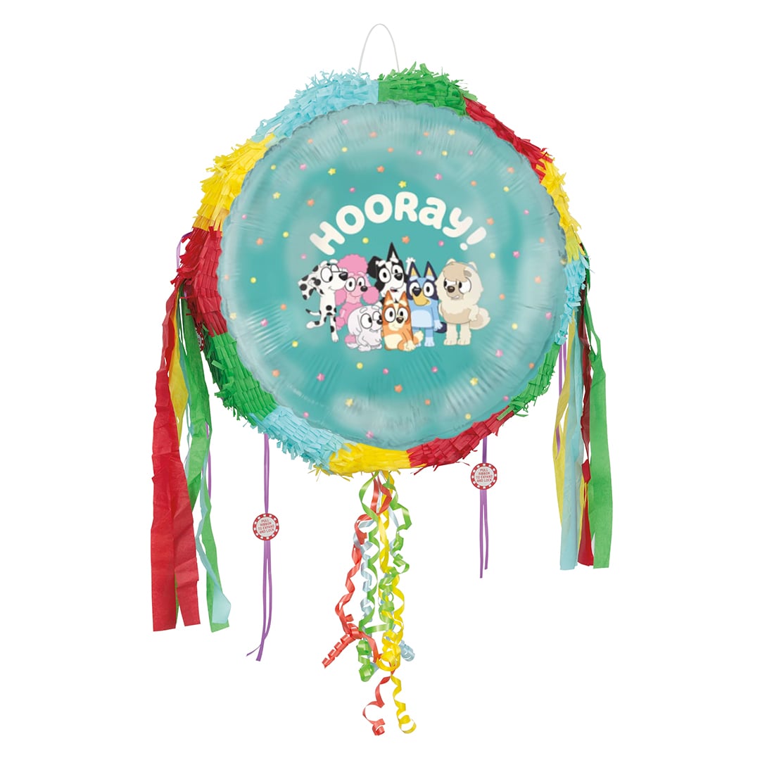 Bluey Hooray Pull String Pinata