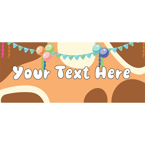 Aussie Blue Pup Bingo Personalised PVC Party Sign Decoration Product Image