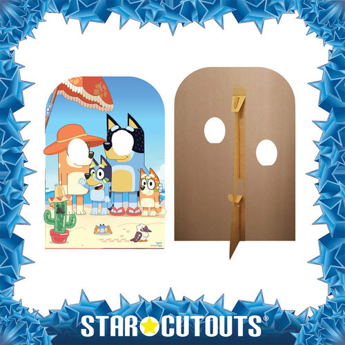 Bluey On the Beach Stand In Cardboard Cutout 131cm Product Gallery Image