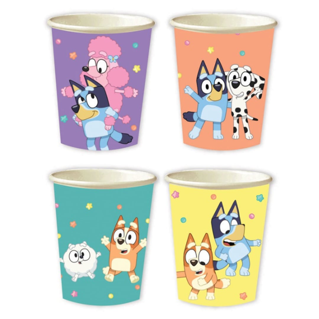 Bluey Paper Cups 255ml - Pack of 8