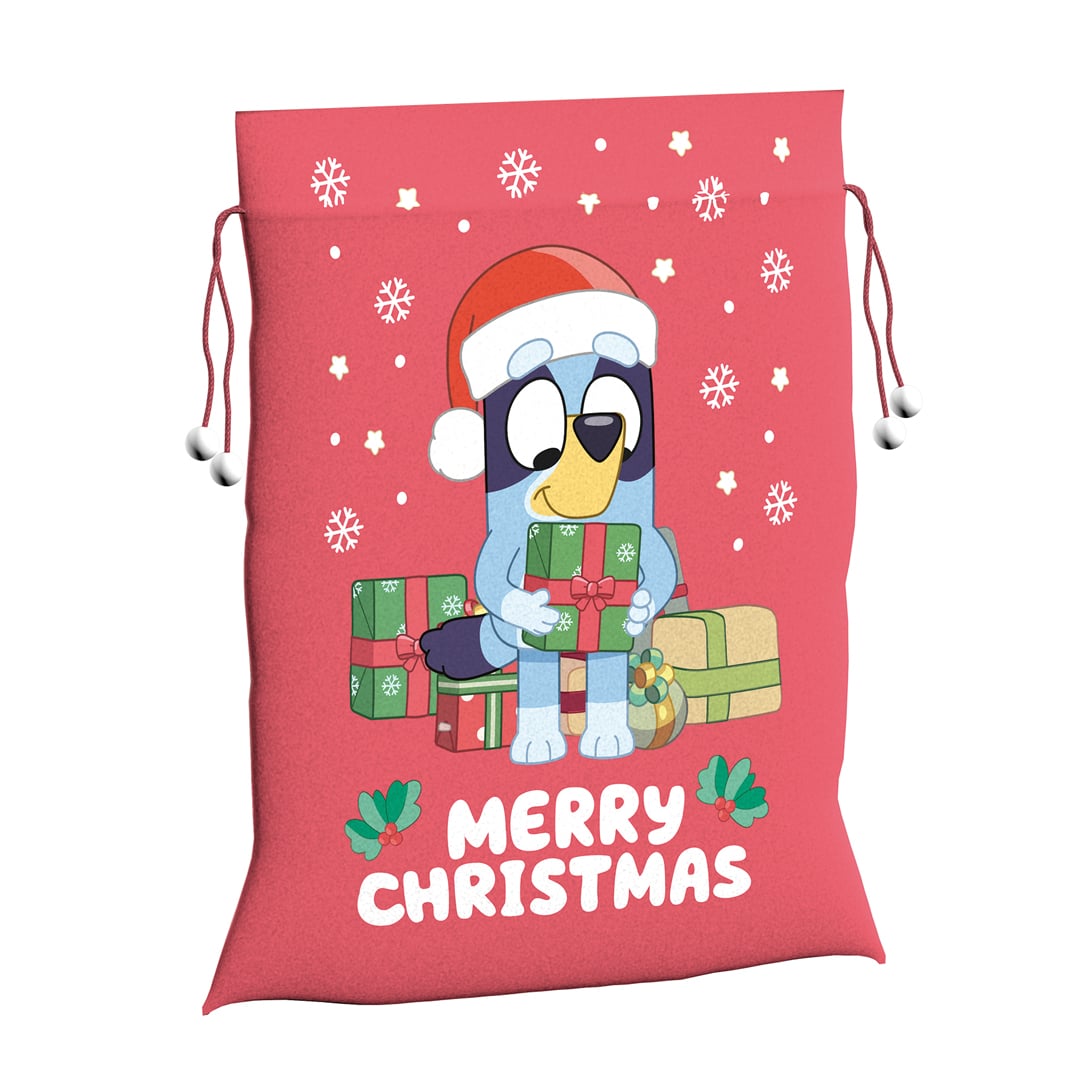 Bluey Red Christmas Present Sack 73cm