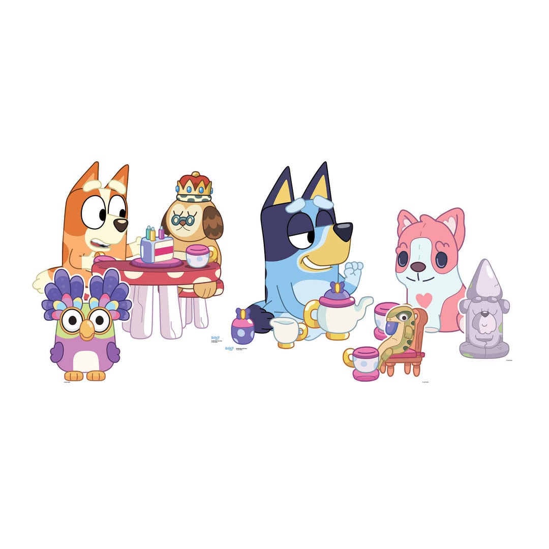 Bluey Tea Party Multi-Functional Star Mini Cardboard Cutouts Decorative Pack Product Gallery Image