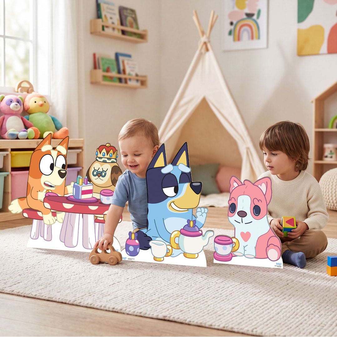 Bluey Tea Party Multi-Functional Star Mini Cardboard Cutouts Decorative Pack Product Gallery Image