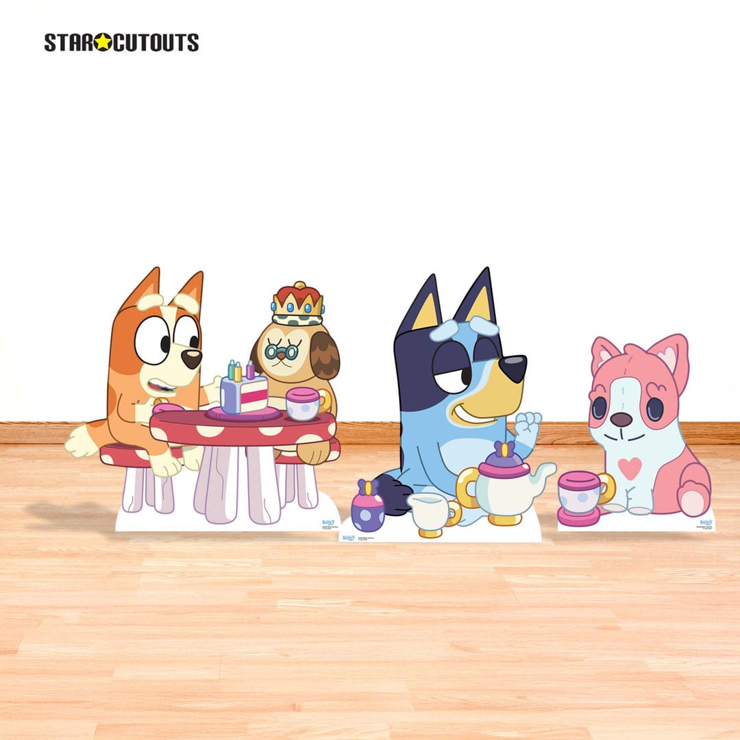Bluey Tea Party Multi-Functional Star Mini Cardboard Cutouts Decorative Pack Product Gallery Image