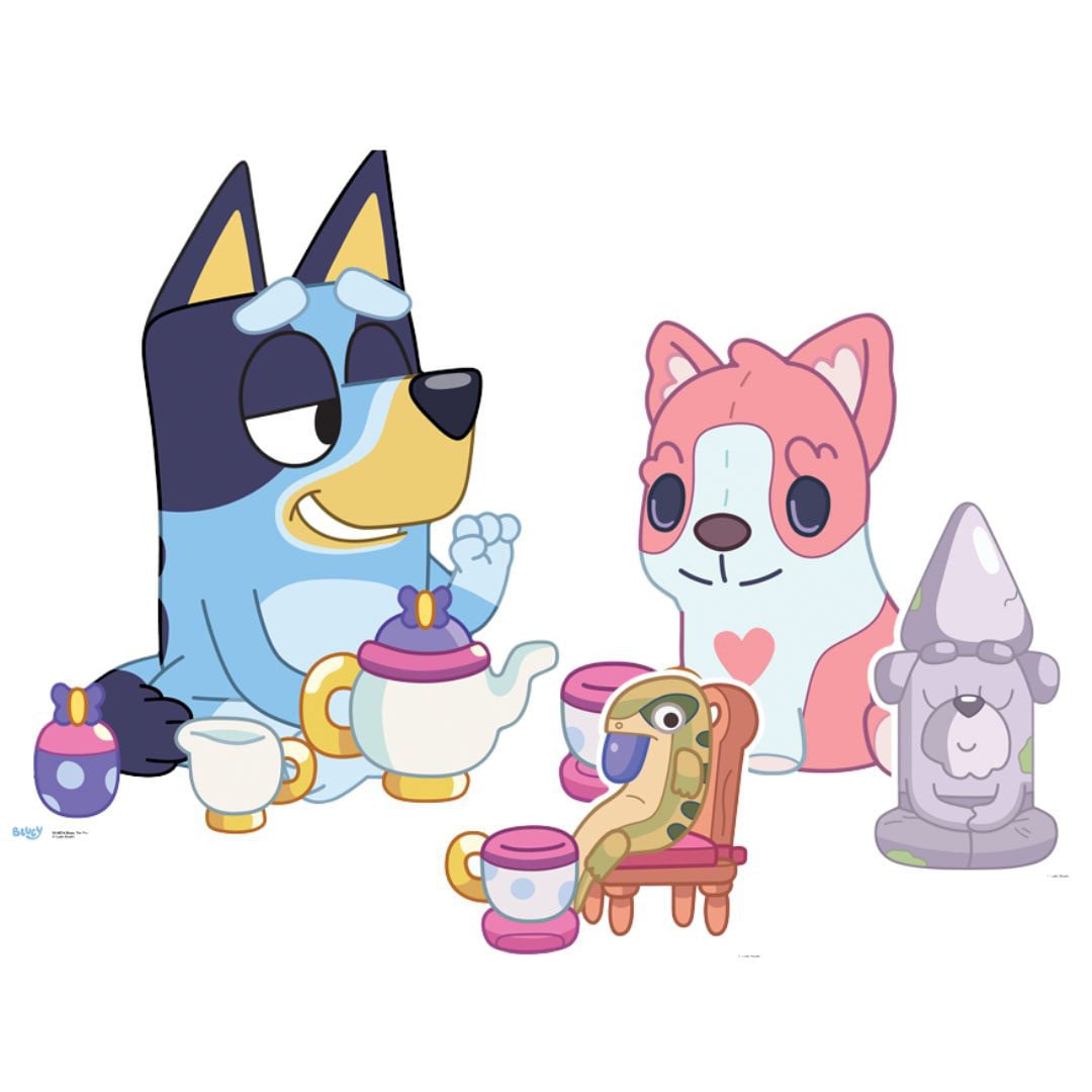 Bluey Tea Party Multi-Functional Star Mini Cardboard Cutouts Decorative Pack