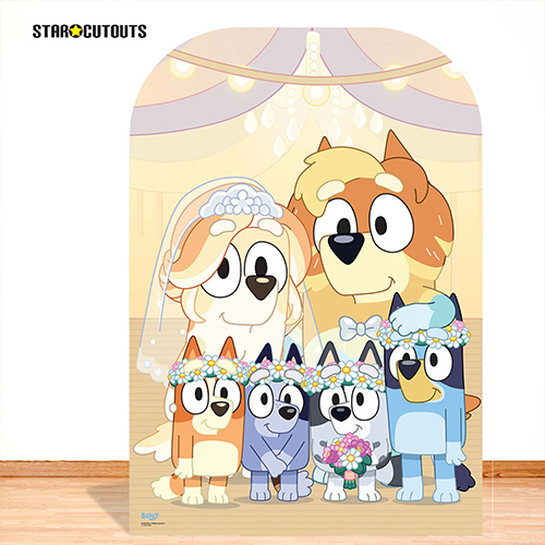 Uncle Rad and Frisky’s Wedding Bluey Stand In Cardboard Cutout 131cm Product Gallery Image